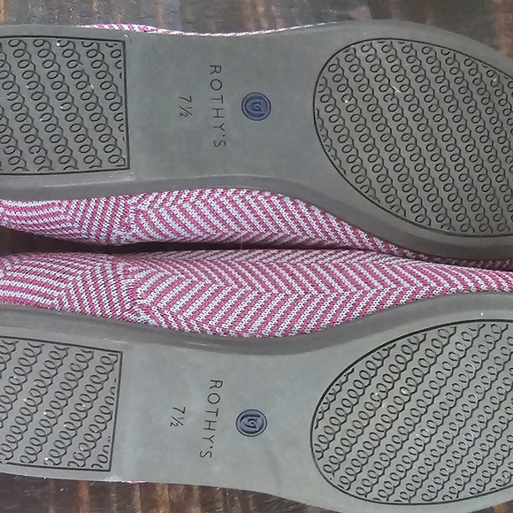 Rare Rothys Amethyst Metallic Herringbone Loafer - Picture 2 of 2